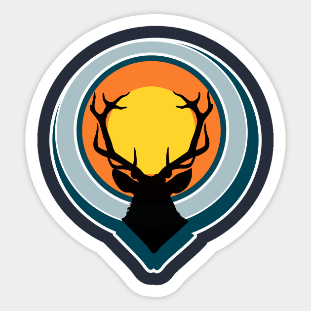 deer Sticker by stay_real87